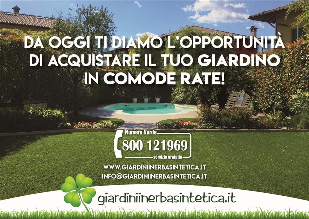 News Sogni un giardino perfetto?! Da oggi puoi averlo in comode rate! 